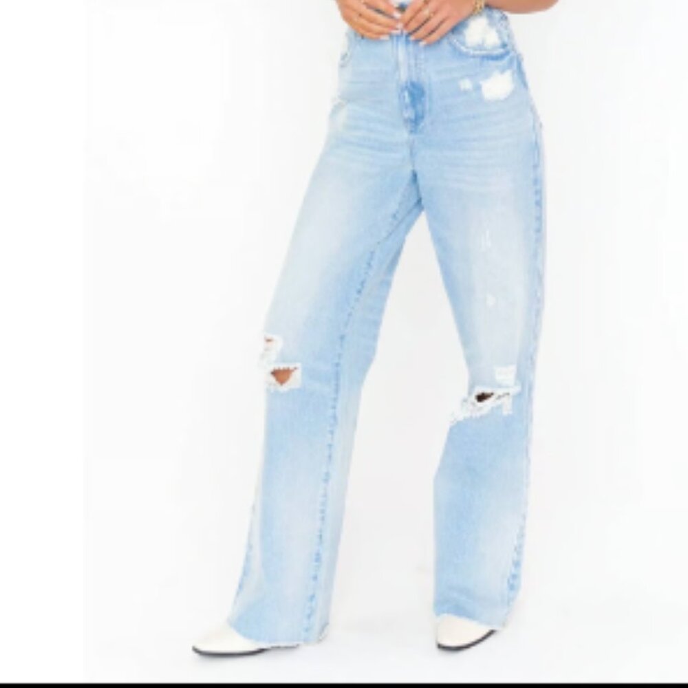 Show Me Your MuMu  90's Straight Jeans Women's 25 Wide leg Denim Pants